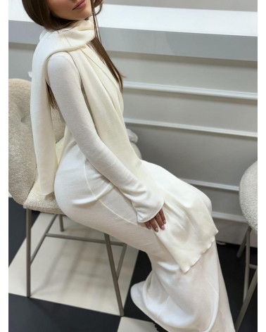 ŚMIETANKOWA SUKIENKA MAXI ICONIC DRESS BELLUCI