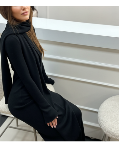 CZARNA SUKIENKA MAXI ICONIC DRESS BELLUCI