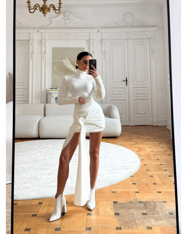 SWETERKOWY KOMPLET COZY CHIC BELLUCI WHITE ŚMIETANKA