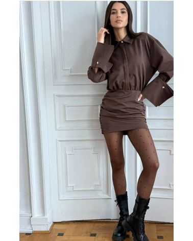 SUKIENKA MILANO BROWN BELLUCI BRĄZ