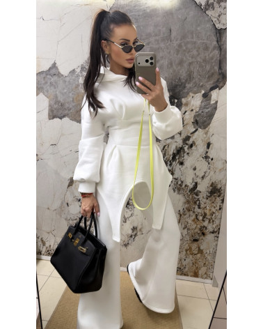 STYLOWY DRES DAMSKI BIAŁY WHITE SLAY