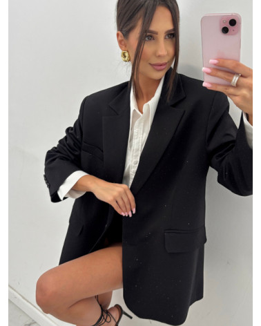 CZARNA MARYNARKA BLING EMO