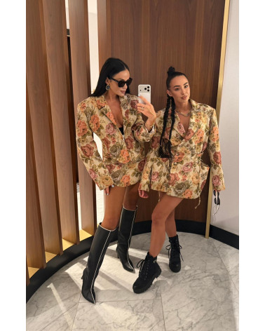 KRÓTKA MARYNARKA ROSALIA LA MILLA Z SUWAKIEM MULTICOLOR NIEBIESKI