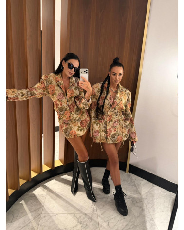 KRÓTKA MARYNARKA ROSALIA LA MILLA Z SUWAKIEM MULTICOLOR NIEBIESKI