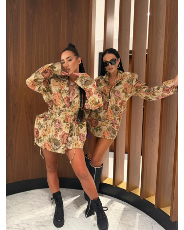 KRÓTKA MARYNARKA ROSALIA LA MILLA Z SUWAKIEM MULTICOLOR NIEBIESKI