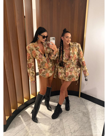 KRÓTKA MARYNARKA ROSALIA LA MILLA Z SUWAKIEM MULTICOLOR NIEBIESKI