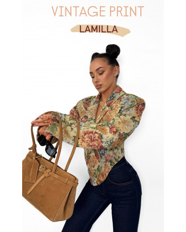 KRÓTKA MARYNARKA ROSALIA LA MILLA Z SUWAKIEM MULTICOLOR NIEBIESKI