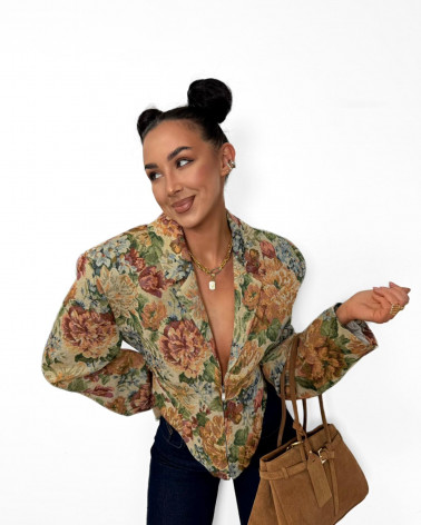 KRÓTKA MARYNARKA ROSALIA LA MILLA Z SUWAKIEM MULTICOLOR NIEBIESKI