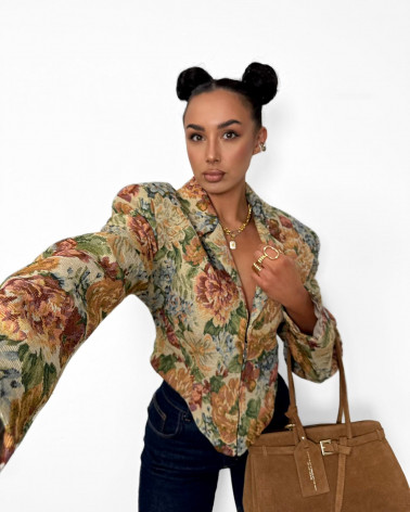 KRÓTKA MARYNARKA ROSALIA LA MILLA Z SUWAKIEM MULTICOLOR NIEBIESKI