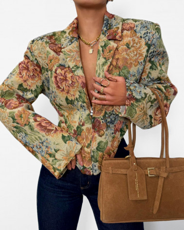 KRÓTKA MARYNARKA ROSALIA LA MILLA Z SUWAKIEM MULTICOLOR NIEBIESKI