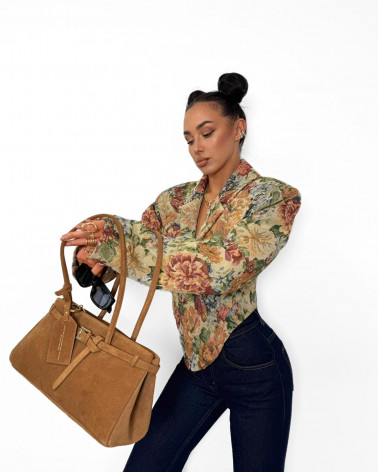 KRÓTKA MARYNARKA ROSALIA LA MILLA Z SUWAKIEM MULTICOLOR NIEBIESKI