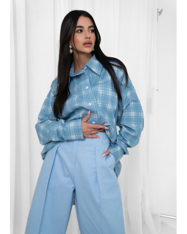 ELEGANCKIE SPODNIE BABY BLUE