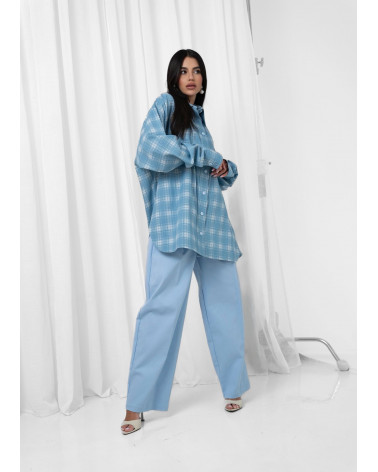 ELEGANCKIE SPODNIE BABY BLUE