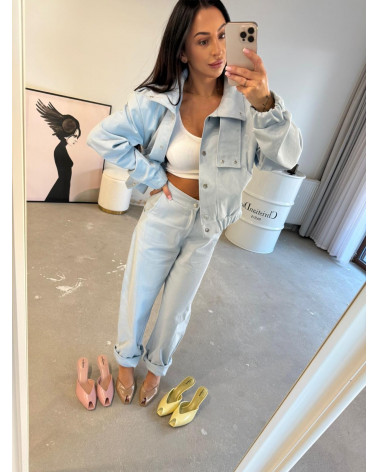 SPODNIE BABY BLUE LEPARI