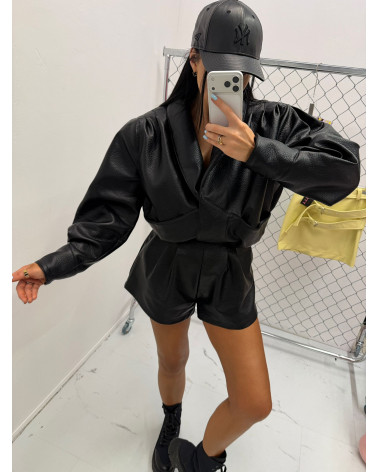 LA MILLA KURTKA TESSA TERENIA Z EKOSKÓRY CZARNA BLACK