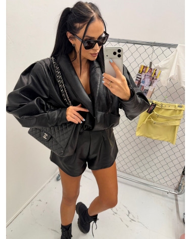 LA MILLA KURTKA TESSA TERENIA Z EKOSKÓRY CZARNA BLACK