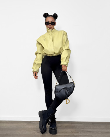 LA MILLA LEGGINSY Z PRZESZYCIEM CZARNE BLACK