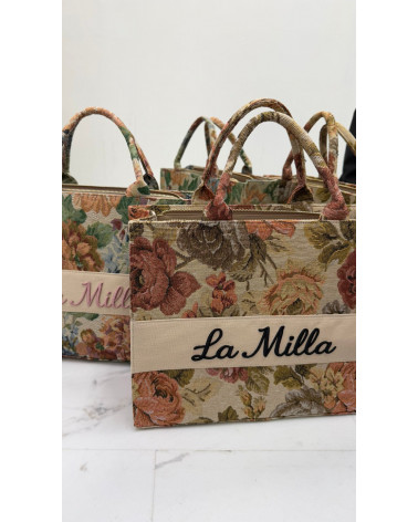 TOREBKA ROSALIA LA MILLA CZARNE LOGO