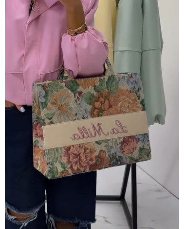 TOREBKA ROSALIA LA MILLA RÓŻOWE LOGO