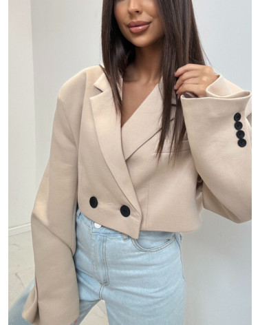 DAMSKA MARYNARKA DENVER EMO BEŻ