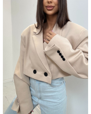 DAMSKA MARYNARKA DENVER EMO BEŻ