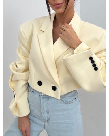 DAMSKA MARYNARKA DENVER EMO BANANOWA