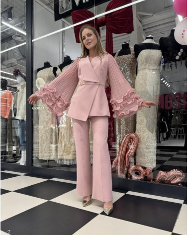 RÓŻOWY GARNITUR DAMSKI VINCI