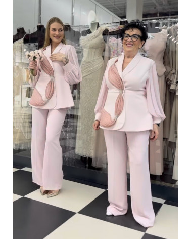 GARNITUR DAMSKI VINCI FALA LILIA/RÓŻ