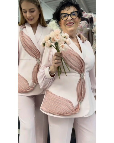 GARNITUR DAMSKI VINCI FALA LILIA/RÓŻ