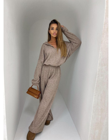 KOMBINEZON AGATHA CIEMNY BEŻ