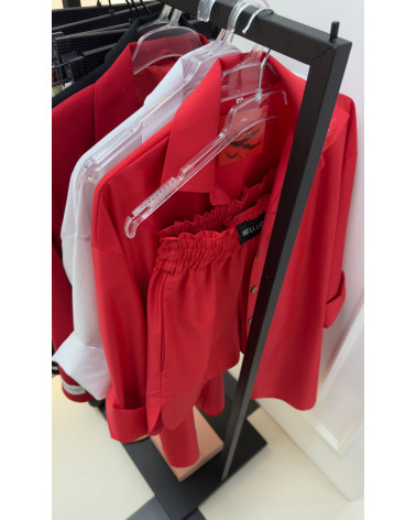 SET IBIZA BELLUCI CZERWONY RED KOSZULA I SPODNEKI